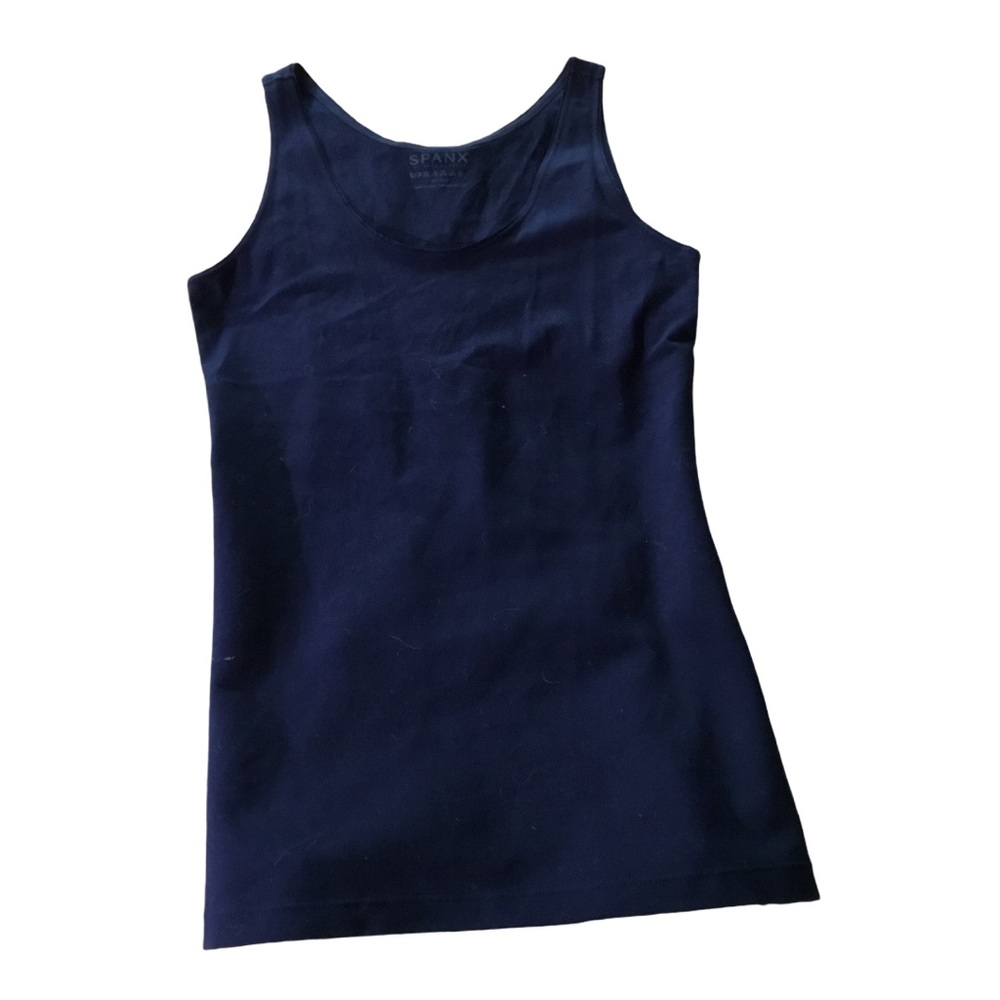 Sale! Spanx Navy Tank Size S/P - Picture 2 of 3